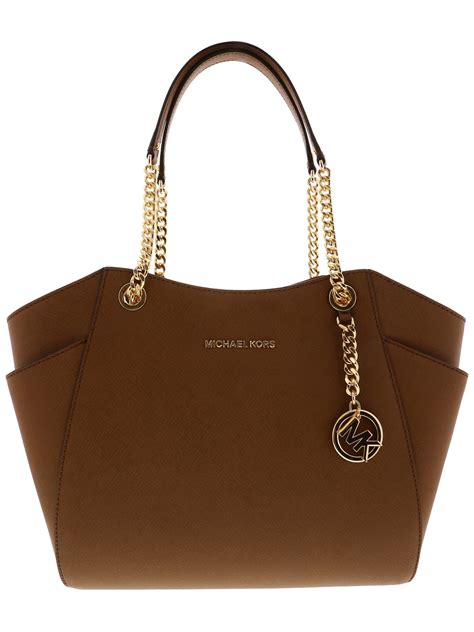 michael michael kors jet set large chain monogram shoulder tote|Michael Kors large luggage sets.